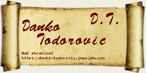 Danko Todorović vizit kartica